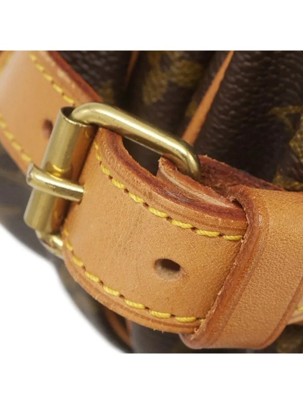 Louis Vuitton Shoulder Bag Saumur 30 Monogram Canvas Gold Brown Crossbody
